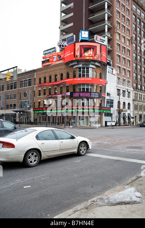 Corner of Broad St and High St in downtown Columbus Ohio Stock Photo