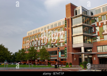 The Bond Street Wharf Baltimore Maryland Stock Photo