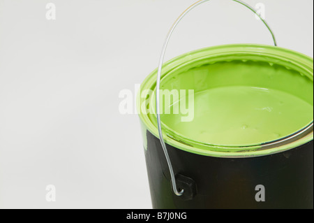 Open Can of Paint Stock Photo