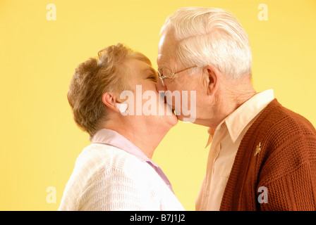 Senior couple posing, Regina, Saskatchewan Stock Photo
