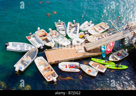 Dinghys in Avalon Catalina Island California Stock Photo