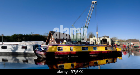 marina worcester and birmingham canal alvechurch worcestershire uk Stock Photo