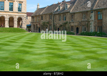 Quad in Worcester College, Oxford Stock Photo