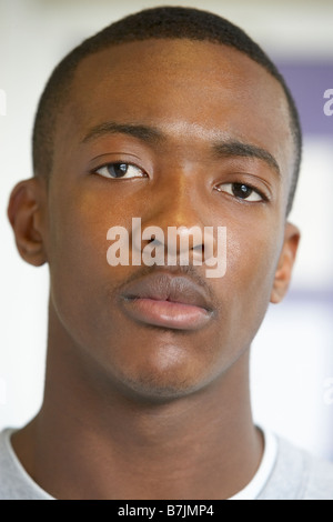 Portrait Of Teenage Boy Stock Photo