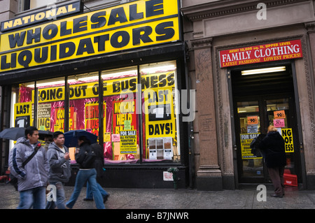 National Wholesale Liquidators Going Out of Business Sale Stock Photo