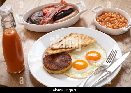english cooked breakfast Stock Photo