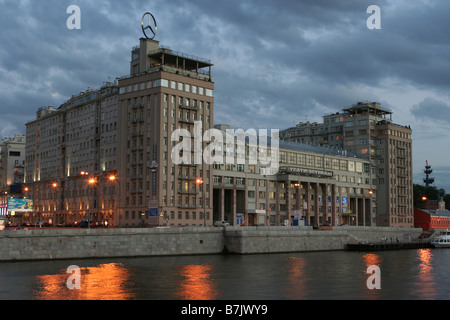 Famous 'House on Embankment' in Moscow Stock Photo