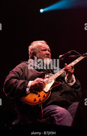 John Martyn playing at a music festival Stock Photo