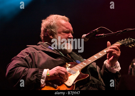 John Martyn playing at a music festival Stock Photo