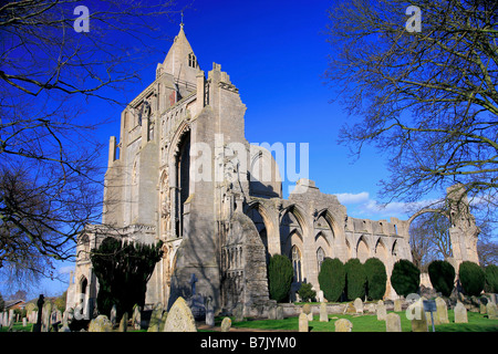 South elevation of Crowland Abbey Crowland Village Landscape Lincolnshire County England Britain UK Stock Photo