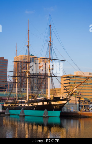 USS Constellation Inner Harbor Baltimore Maryland Stock Photo