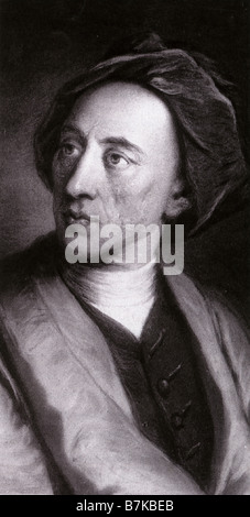 ALEXANDER POPE English writer 1688 - 1744 Stock Photo