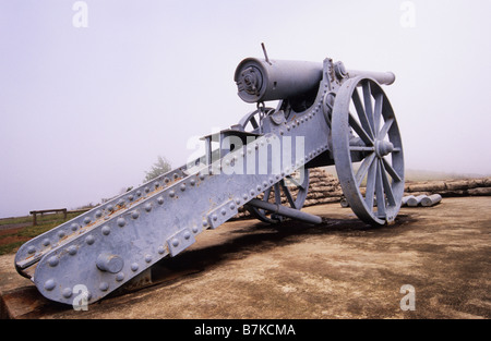 Sabie, Mpumalanga, South Africa, military history, cannon, last firing place of Boer Long Tom gun, South African war, 2nd Anglo Boer war, August 1900 Stock Photo