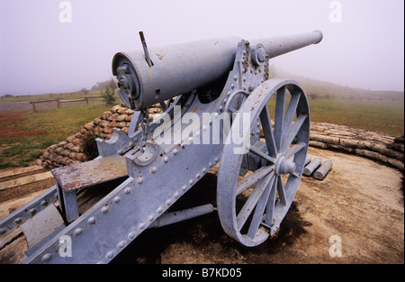 Cannon, Sabie, Mpumalanga, South Africa, history, last firing position of Boer Long Tom gun, August 1900, South African war, 2nd Anglo Boer war Stock Photo