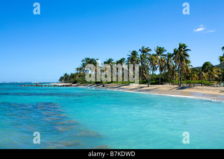 Nisbet Beach at Nevis in the Caribbean Stock Photo