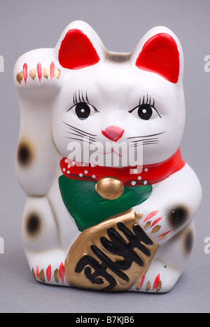 Chinese Lucky Waving Cat Stock Photo