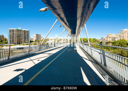 Goodwill Bridge over the Brisbane River, Brisbane, Australia Stock Photo