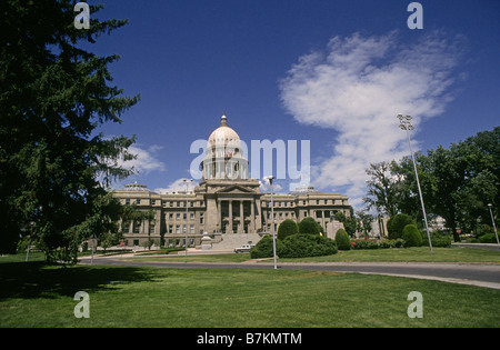 A view of the Idaho State Capitol building in Boise Idaho Stock Photo