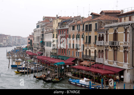 Italy, Venice, Grand Canal, view from Rialto Bridge Stock Photo