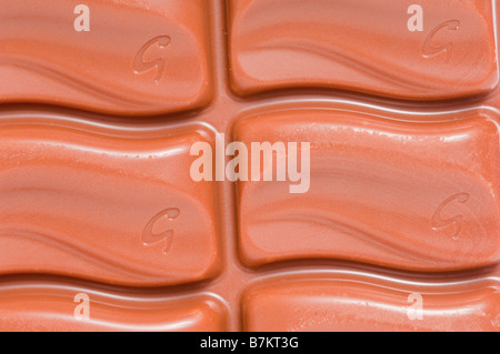 A close up of a bar of Galaxy milk chocolate Stock Photo