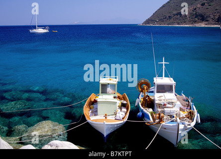 Greek fishing boats Stock Photo