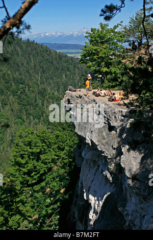 View Outlook Tomasovsky vyhlad in National Park Slovak Paradise, Slovakia Stock Photo