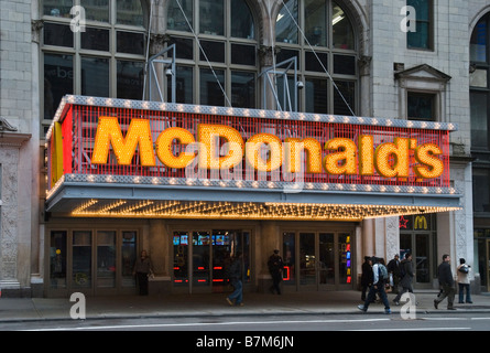 McDonalds fast food restaurant neon hamburger sign, golden arches Stock Photo: 80313382 - Alamy