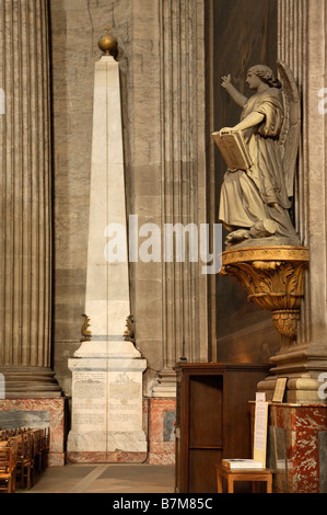 INTERIOR OF SAINT SULPICE CHURCH IN PARIS THE ROSE LINE Stock Photo