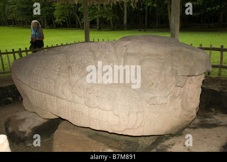 Zoomorph G.  Quiriguá, Guatemala. Stock Photo