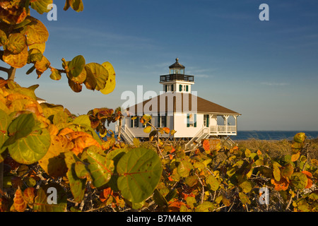 Boca Grande Lighthouse in Gasparilla Island State Park on Gasparilla Island in Florida Stock Photo