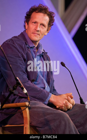 Gardener & tv presenter Monty Don, President of the Soil Association, pictured at Hay Festival 2008 Hay on Wye Powys Wales UK EU Stock Photo