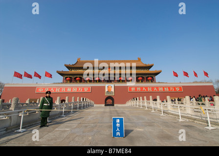 Tian An Men square in Beijing China Stock Photo