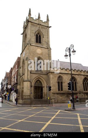 St Michael's Church in the centre of the old medieval city of Chester England Stock Photo