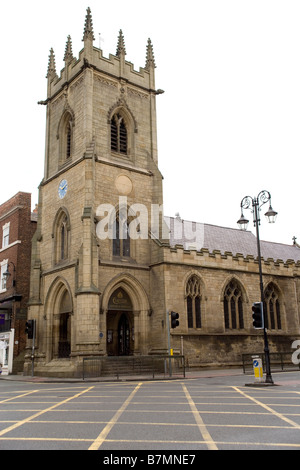 St Michael's Church in the centre of the old medieval city of Chester England Stock Photo