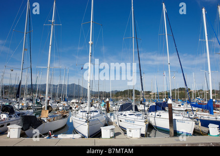 Marina in Sausalito near San Francisco. California, USA. Stock Photo