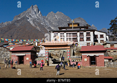 Tengboche buddhist monastery in Solukhumbu District in the Sagarmatha Zone of north eastern Nepal a World Heritage Site Stock Photo