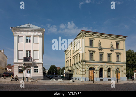 Town Hall Square, Tartu Estonia, Europe Stock Photo