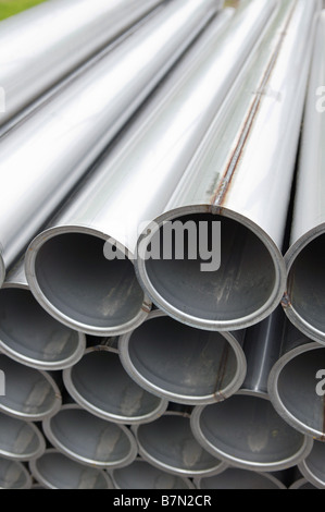 Steel Pipes Stock Photo