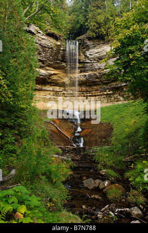 Munising Falls in Pictured Rocks National Lakeshore Michigan Stock Photo