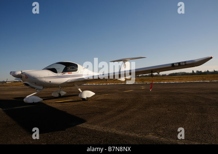 Stock photo of light aircraft from the aero club du Limousin at Limoges airport france Stock Photo