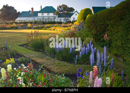 Government House in Stanley, Falkland Islands, Garden Stock Photo