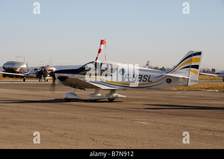 Stock photo of light aircraft from the aero club du Limousin at Limoges airport france Stock Photo