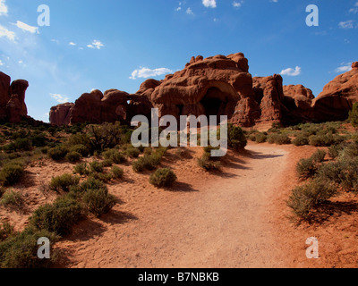 Scene from Archies National Park in Moab, Utah. Stock Photo