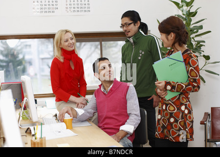 People working in the office Stock Photo