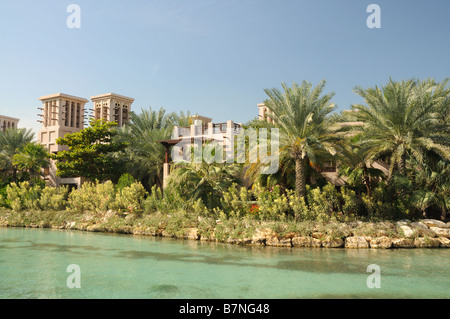 Madinat Jumeirah Resort in Dubai Stock Photo