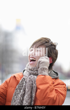 Man talking on cell phone Stock Photo