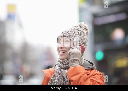 Man talking on cell phone Stock Photo