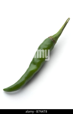 One small green chilli Stock Photo