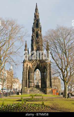 The 'Scott Monument' in Princes Street gardens, Edinburgh Stock Photo