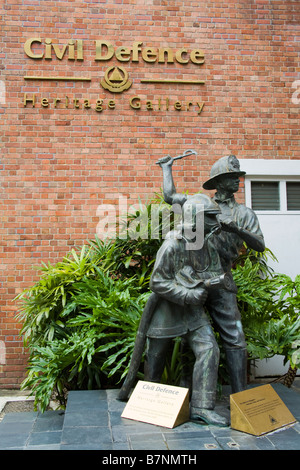 Civil Defence Heritage Gallery Hill Street Singapore Asia Stock Photo